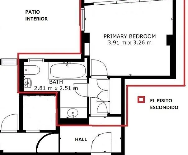 La H Escondida Privatunterkunft